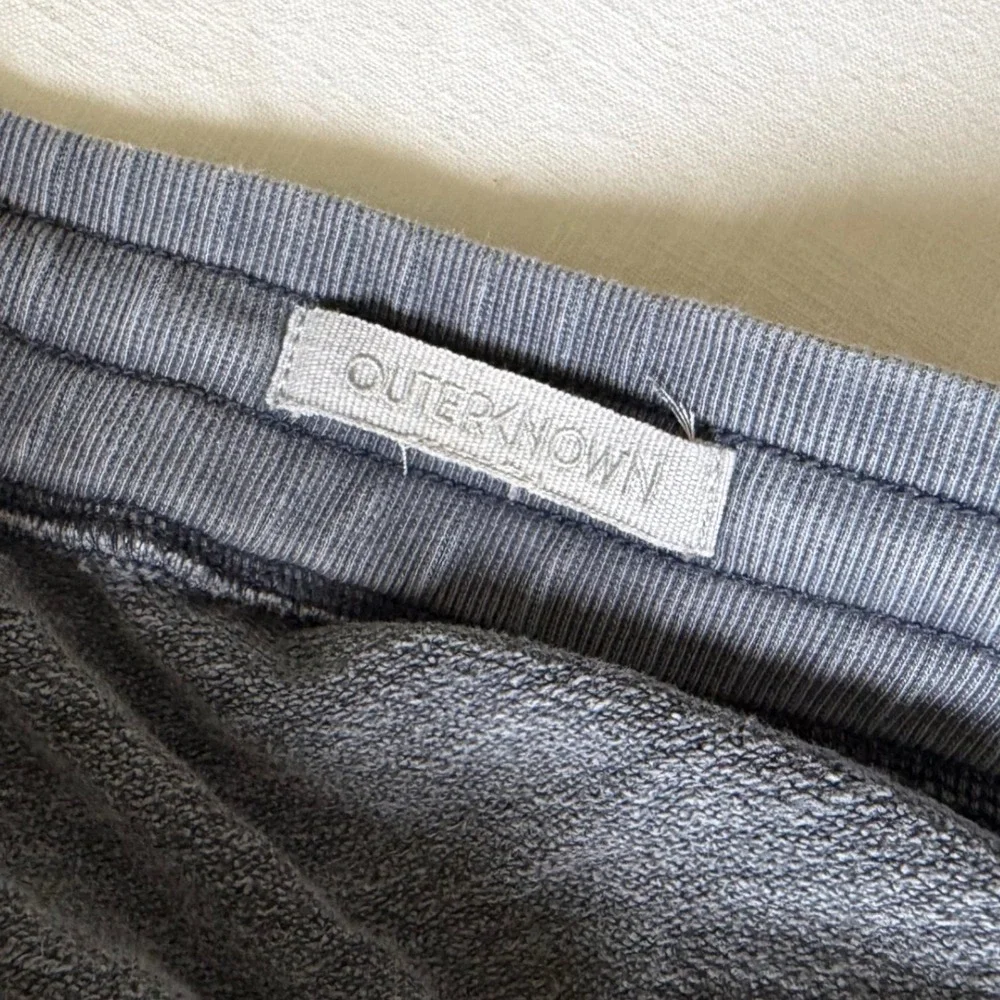Outerknown Blue French Terry Sweatpants Drawstring Joggers Size Large